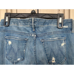 MOTHER The Looker Jeans Womens Size 29 Blue Distressed Skinny Made USA Premium D